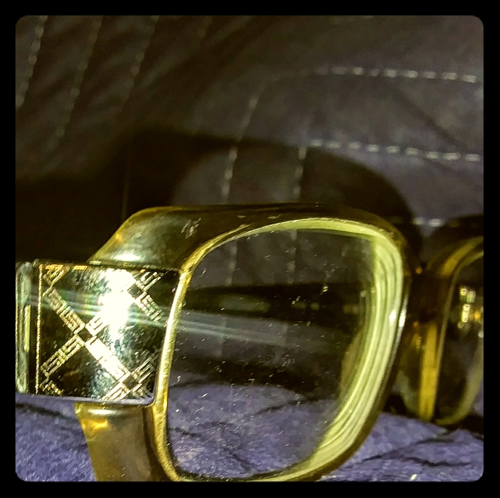 Gold/Brown Eyeglasses